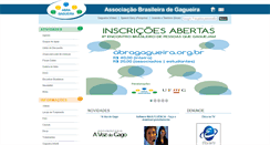 Desktop Screenshot of abragagueira.org.br