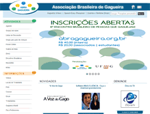 Tablet Screenshot of abragagueira.org.br